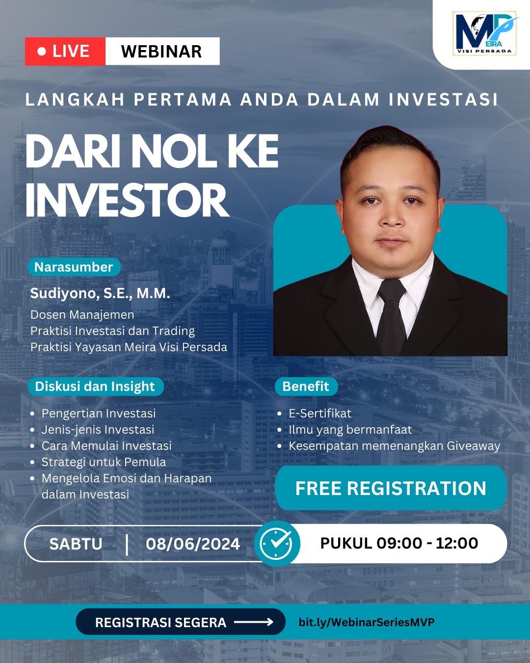 Webinar Series 4 : Dari Nol ke Investor