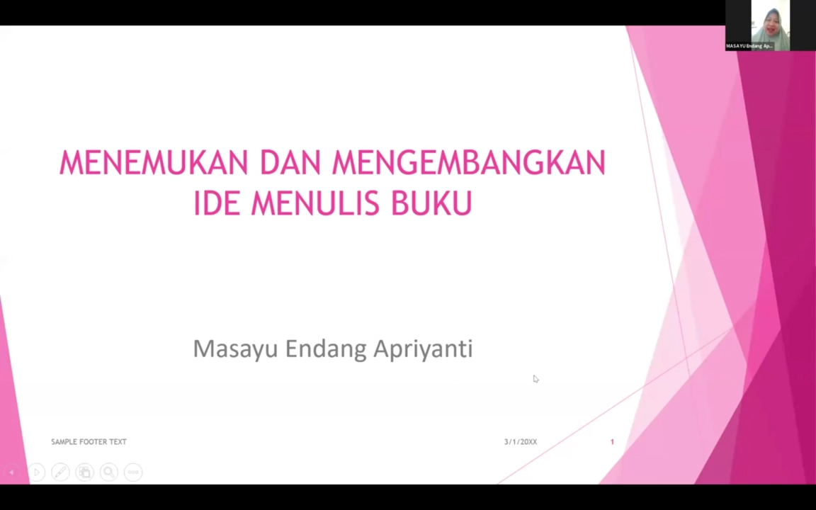 LANGKAH AWAL MENJADI PENULIS _ PANDUAN MENULIS BUKU UNTUK PEMULA - WEBINAR SERIES 11 32-36 screenshot